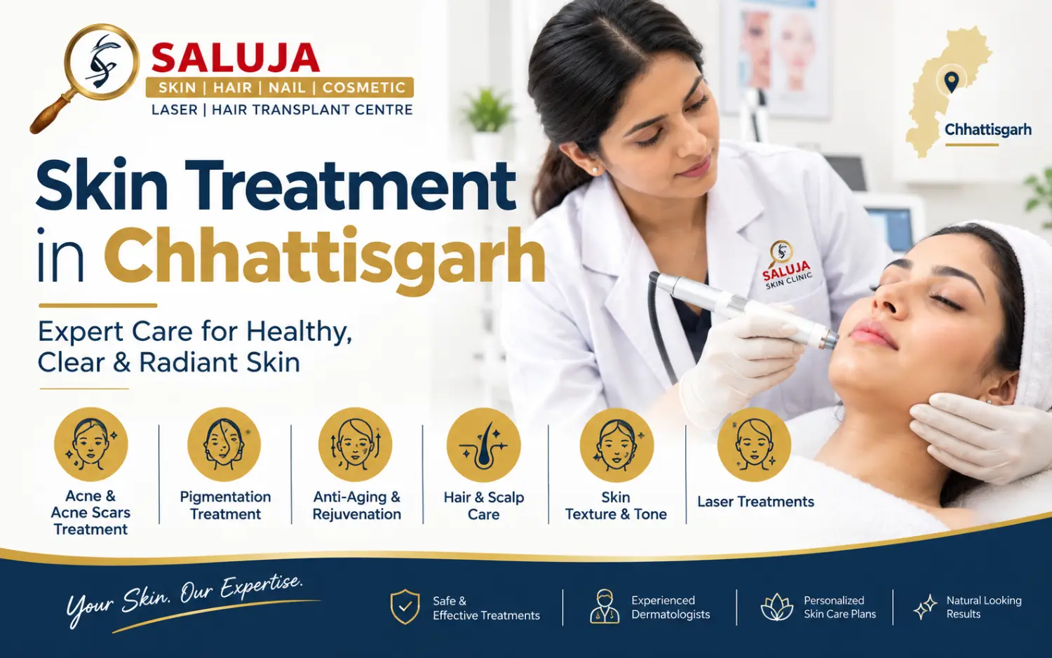 The First 14 Days After a Laser Skin Procedure: A Recovery and Aftercare Guide for Skin Treatment in Chhattisgarh